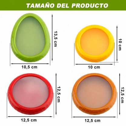 Envases de silicona de frutas y verduras