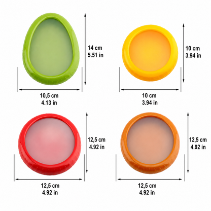 Envases de silicona de frutas y verduras